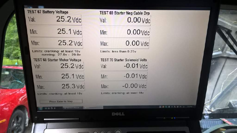 Voltage test on non-military computer